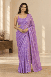 Lilac love saree